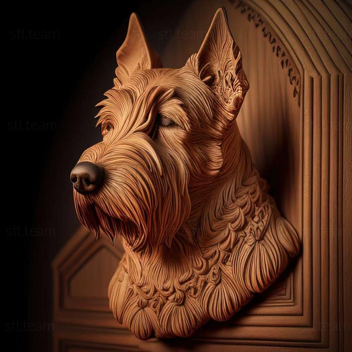 3D model Old English Terrier dog (STL)